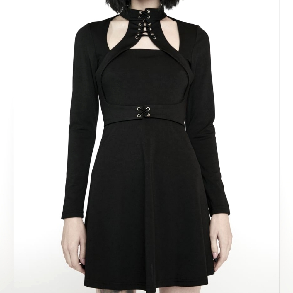 PUNK RAVE - DRAWSTRING SUN SWING DRESS